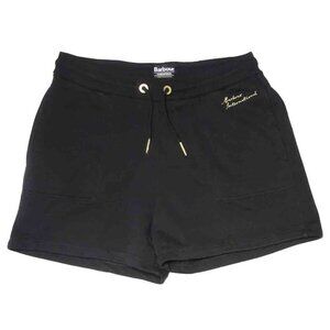 Barbour International Chequer Shorts Black Cotton Blend Women's USA Size 10